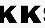 IKKS 粗体黑色字母在白色背景上的标志，用于品牌宣传，,