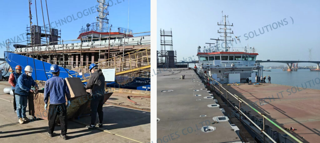 Maritime IT China - IT Systems installed and tested onboard during vessel construction in China